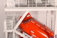 customized model of Free Fall Liftboat with davit